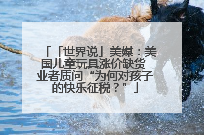 「世界说」美媒：美国儿童玩具涨价缺货 业者质问“为何对孩子的快乐征税？”