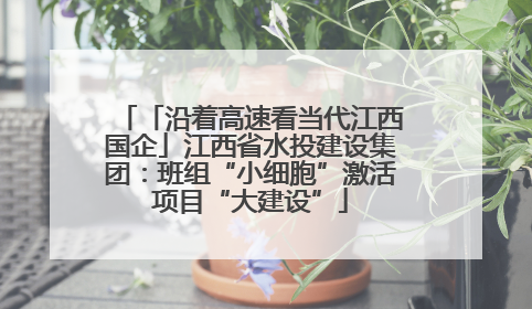 「沿着高速看当代江西国企」江西省水投建设集团：班组“小细胞”激活项目“大建设”