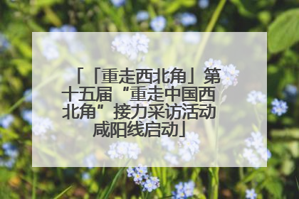 「重走西北角」第十五届“重走中国西北角”接力采访活动咸阳线启动