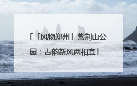 「风物郑州」紫荆山公园：古韵新风两相宜