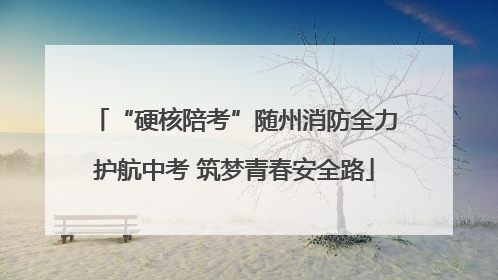 “硬核陪考”随州消防全力护航中考 筑梦青春安全路