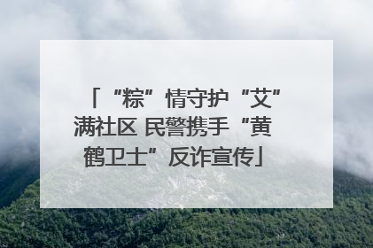 “粽”情守护“艾”满社区 民警携手“黄鹤卫士”反诈宣传