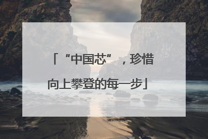“中国芯”，珍惜向上攀登的每一步