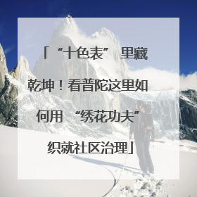 “十色表” 里藏乾坤！看普陀这里如何用 “绣花功夫” 织就社区治理