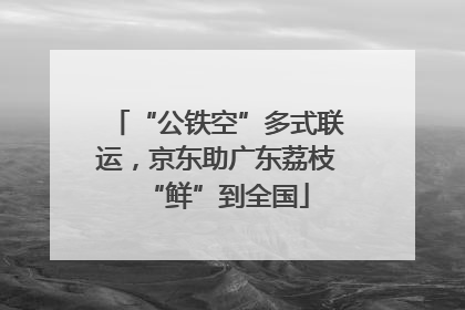 “公铁空”多式联运，京东助广东荔枝“鲜”到全国