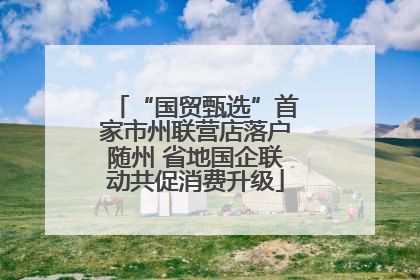 “国贸甄选”首家市州联营店落户随州 省地国企联动共促消费升级
