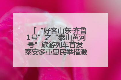 “好客山东·齐鲁1号”之“泰山黄河号”旅游列车首发 泰安多重惠民举措激活文旅消费新动能