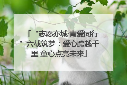 “志愿亦城·青爱同行”六载筑梦：爱心跨越千里 童心点亮未来