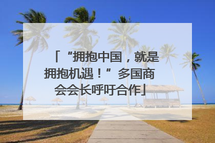“拥抱中国，就是拥抱机遇！”多国商会会长呼吁合作