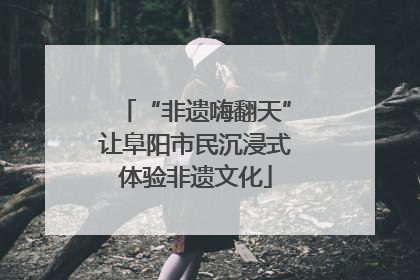 “非遗嗨翻天”让阜阳市民沉浸式体验非遗文化