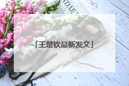 王楚钦最新发文