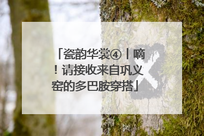 瓷韵华裳④丨嘀！请接收来自巩义窑的多巴胺穿搭