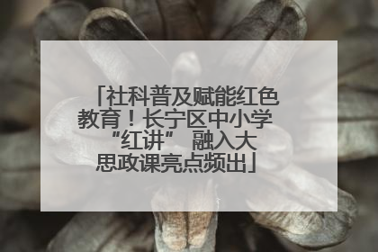 社科普及赋能红色教育！长宁区中小学 “红讲” 融入大思政课亮点频出
