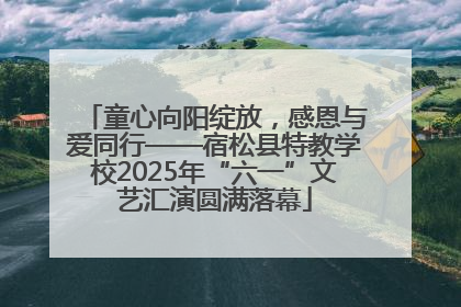童心向阳绽放，感恩与爱同行——宿松县特教学校2025年“六一”文艺汇演圆满落幕