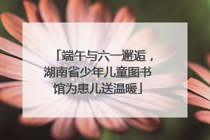 端午与六一邂逅，湖南省少年儿童图书馆为患儿送温暖