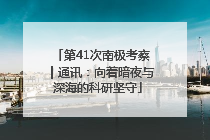 第41次南极考察｜通讯：向着暗夜与深海的科研坚守