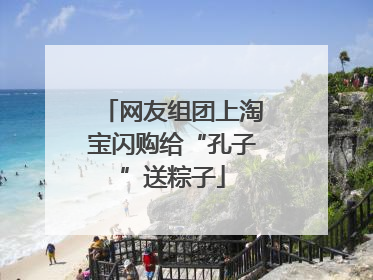 网友组团上淘宝闪购给“孔子”送粽子