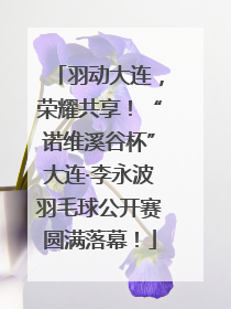 羽动大连，荣耀共享！“诺维溪谷杯”大连·李永波羽毛球公开赛圆满落幕！