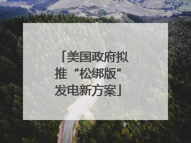 美国政府拟推“松绑版”发电新方案