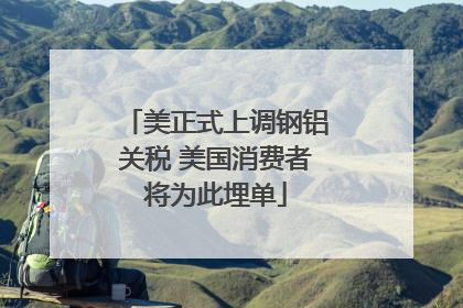 美正式上调钢铝关税 美国消费者将为此埋单