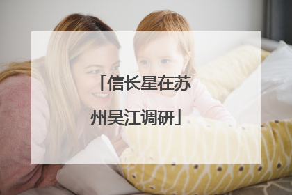 信长星在苏州吴江调研