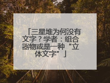 三星堆为何没有文字？学者：组合器物或是一种“立体文字”
