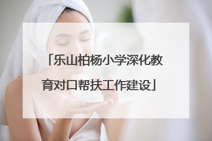 乐山柏杨小学深化教育对口帮扶工作建设