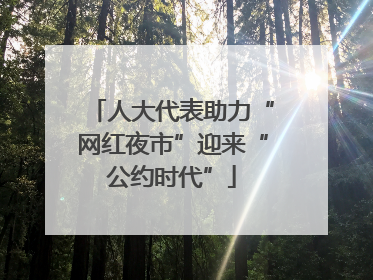 人大代表助力“网红夜市”迎来“公约时代”