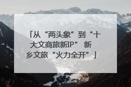 从“两头象”到“十大文商旅新IP” 新乡文旅“火力全开”