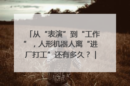 从“表演”到“工作”，人形机器人离“进厂打工”还有多久？｜机器人商业新纪元