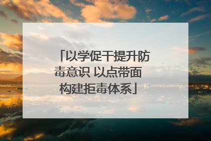 以学促干提升防毒意识 以点带面构建拒毒体系