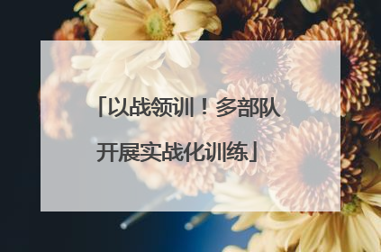 以战领训！多部队开展实战化训练