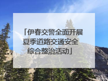 伊春交警全面开展 夏季道路交通安全综合整治活动