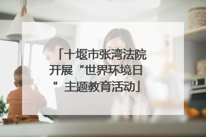十堰市张湾法院开展“世界环境日”主题教育活动