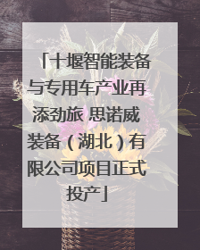 十堰智能装备与专用车产业再添劲旅 思诺威装备（湖北）有限公司项目正式投产