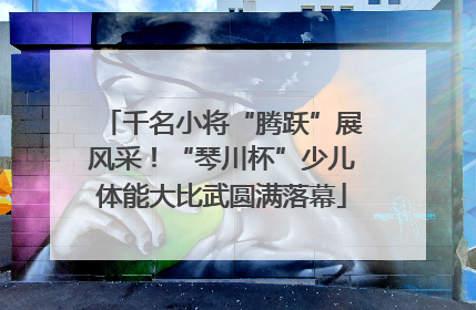 千名小将“腾跃”展风采！“琴川杯”少儿体能大比武圆满落幕