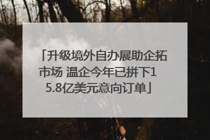升级境外自办展助企拓市场 温企今年已拼下15.8亿美元意向订单
