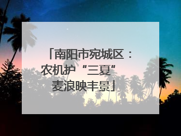 南阳市宛城区：农机护“三夏” 麦浪映丰景