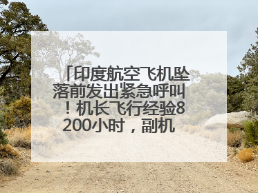 印度航空飞机坠落前发出紧急呼叫！机长飞行经验8200小时，副机长1100小时