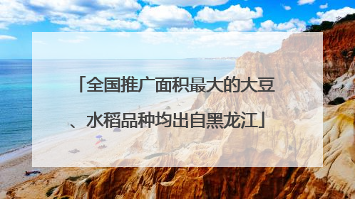 全国推广面积最大的大豆、水稻品种均出自黑龙江