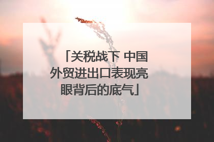 关税战下 中国外贸进出口表现亮眼背后的底气