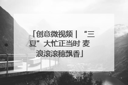 创意微视频｜“三夏”大忙正当时 麦浪滚滚穗飘香