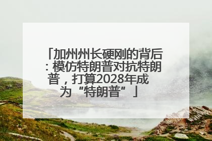 加州州长硬刚的背后：模仿特朗普对抗特朗普，打算2028年成为“特朗普”