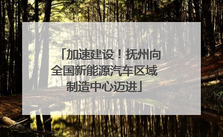 加速建设！抚州向全国新能源汽车区域制造中心迈进