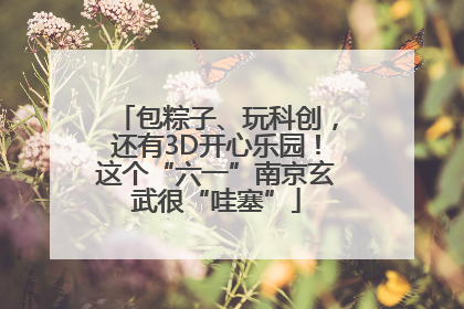 包粽子、玩科创，还有3D开心乐园！这个“六一”南京玄武很“哇塞”