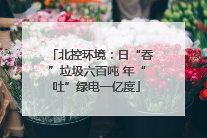 北控环境：日“吞”垃圾六百吨 年“吐”绿电一亿度