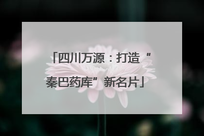 四川万源：打造“秦巴药库”新名片