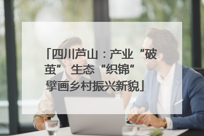 四川芦山：产业“破茧” 生态“织锦” 擘画乡村振兴新貌