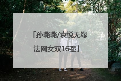 孙璐璐/袁悦无缘法网女双16强