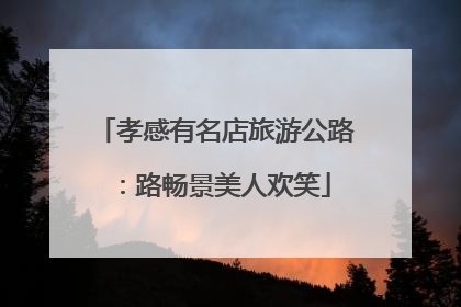 孝感有名店旅游公路：路畅景美人欢笑